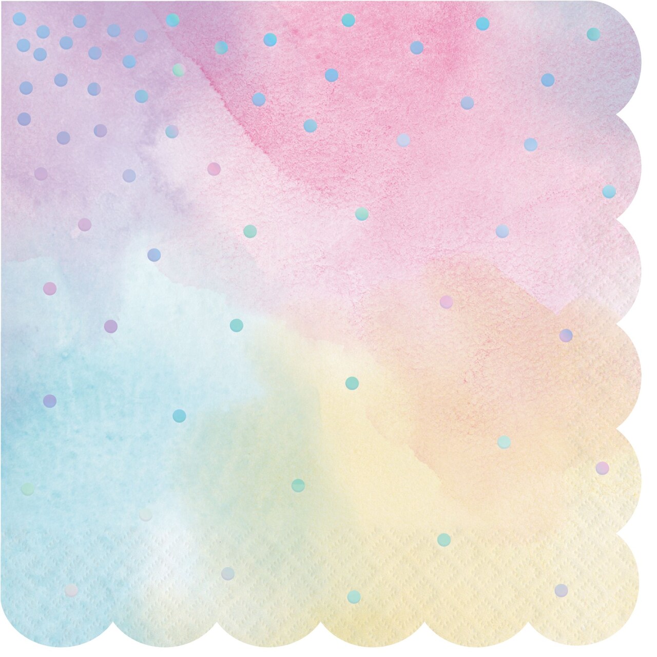 Party Central 3-Ply Disposable Luncheon Napkins - 6.5" - Pink and Blue - Club Pack of 192